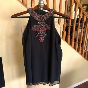 Alice + Olivia gem-stone sleeveless top